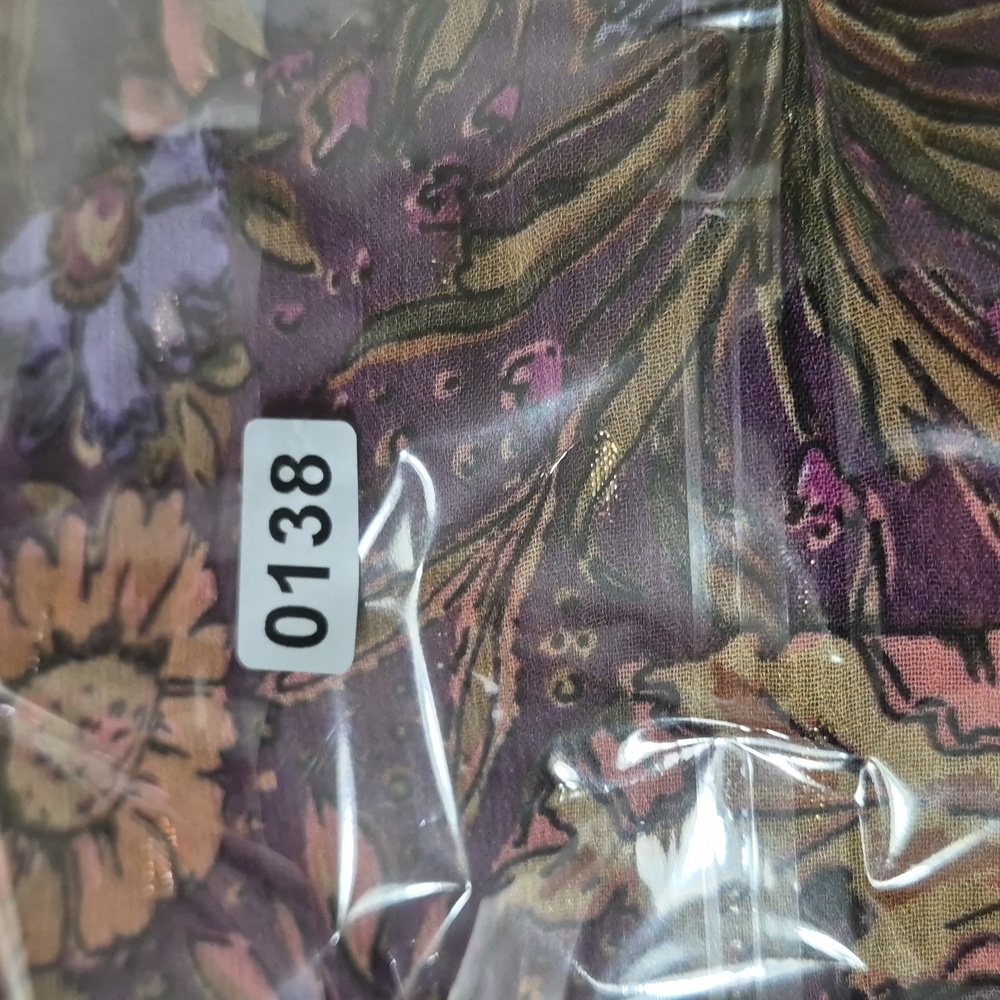 ILLA ILLA Boho Floral Maxi Dress Women Sz M Purple Gold Cottagecore Western - Picture 13 of 13